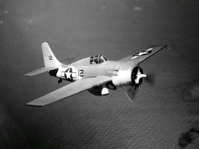 FM-2 over the Atlantic ocean